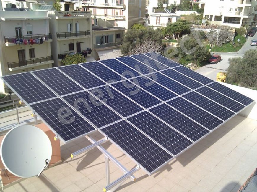 Φωτοβολταϊκό σύστημα 6kW επί στέγης, Κρήτη